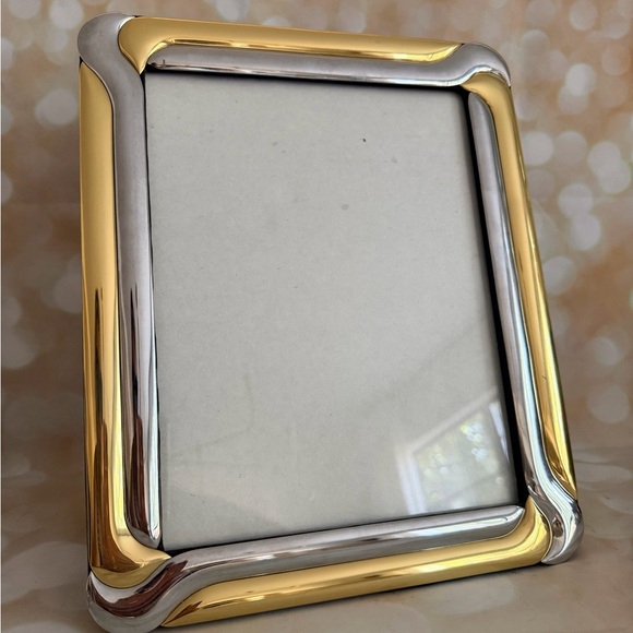 Other - Art Deco brass and silver Dual-Tone Picture Frame vintage